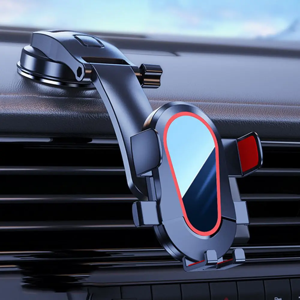 

Mute Shockproof Anti-Slip Smartphone Bracket Gravity Air Vent Mount Clip Adjustable Angel Car Phone Mount Holder