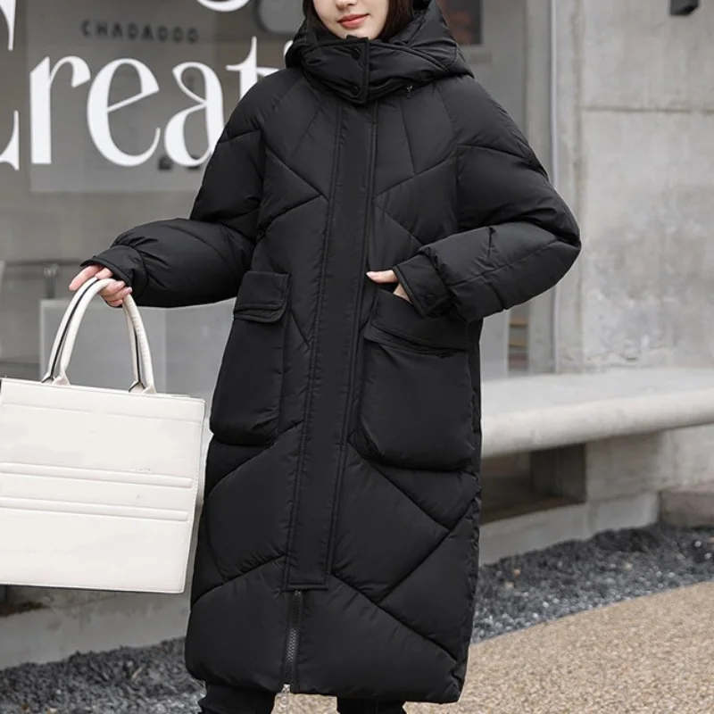 Рисунок 5 - Зимние однотонные парки с карманами и капюшоном