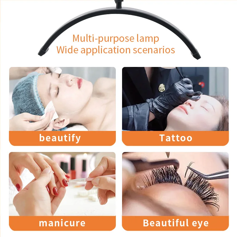 Напольный кольцевой светильник IWP для макияжа и стрима