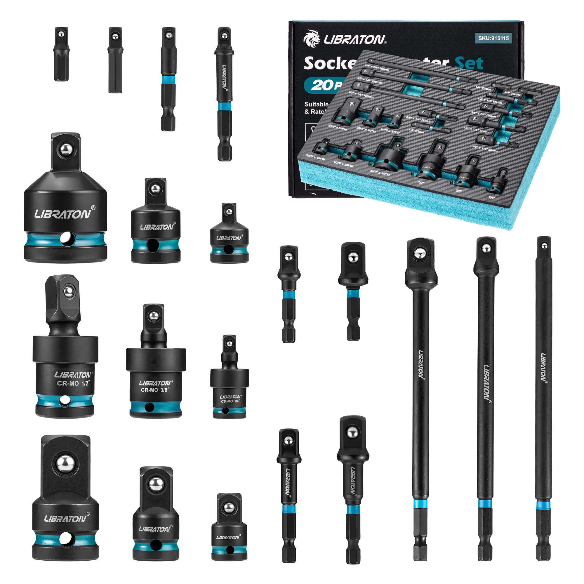 

Набор адаптеров и редукторов LIBRATON для ремонта