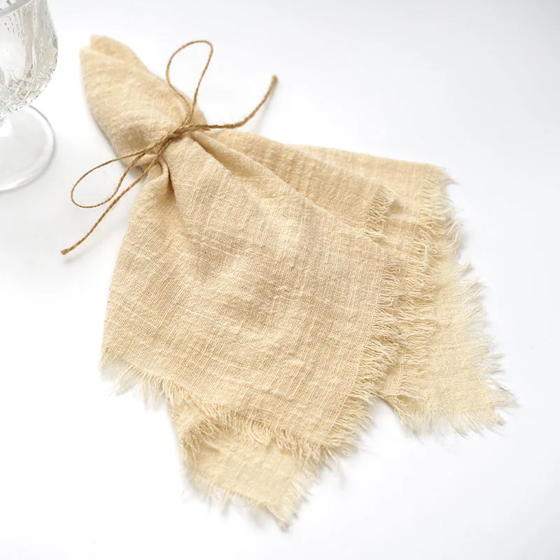 Салфетка хлопковая марлевая 42x42см ретро сырная тряпка рустик столовое украшение ситец полотенце для чая салфетки свадебные принадлежности.