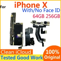 original free icloud motherboard for iphone x 64gb 256gb unlock clean board mainboard withoutwith face id iphone x