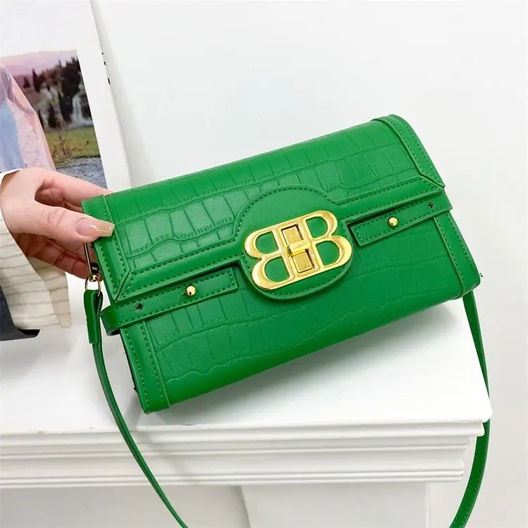 2023 New Fashion Casual Metal Letter Small Square Bag High Quality Shoulder Messenger Bags Luxury Spring Women Purse And Handbag