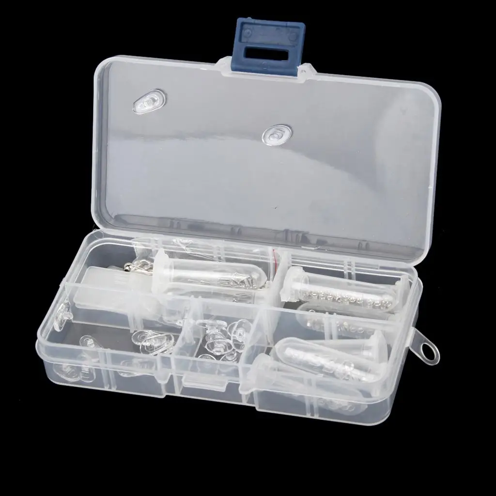 Spectacle Eyeglasses Eyewear Nose Pad Screws Nuts Repair Tools Accessory Kit