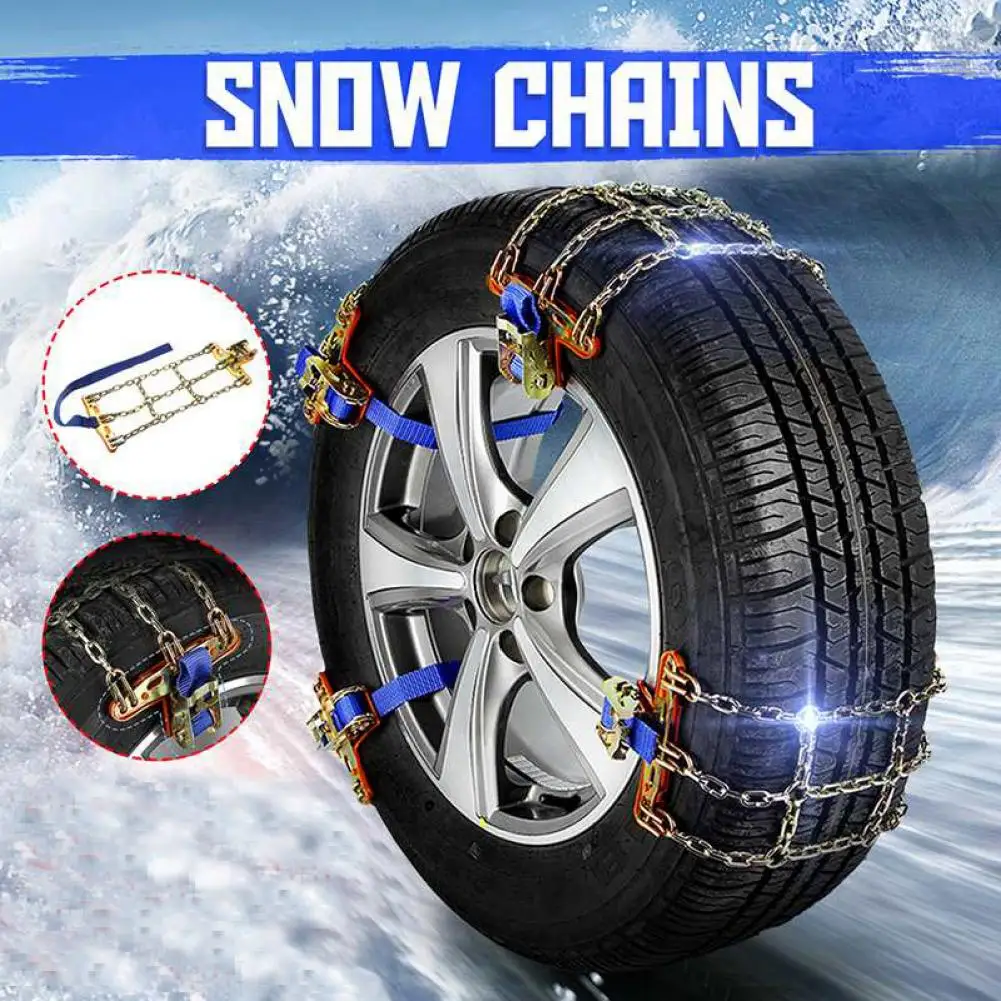 Wheel Chain Non-slip Manganese Steel Tire Protection Car Tire Snow Chain   Anti-skid Chain  for Emergency