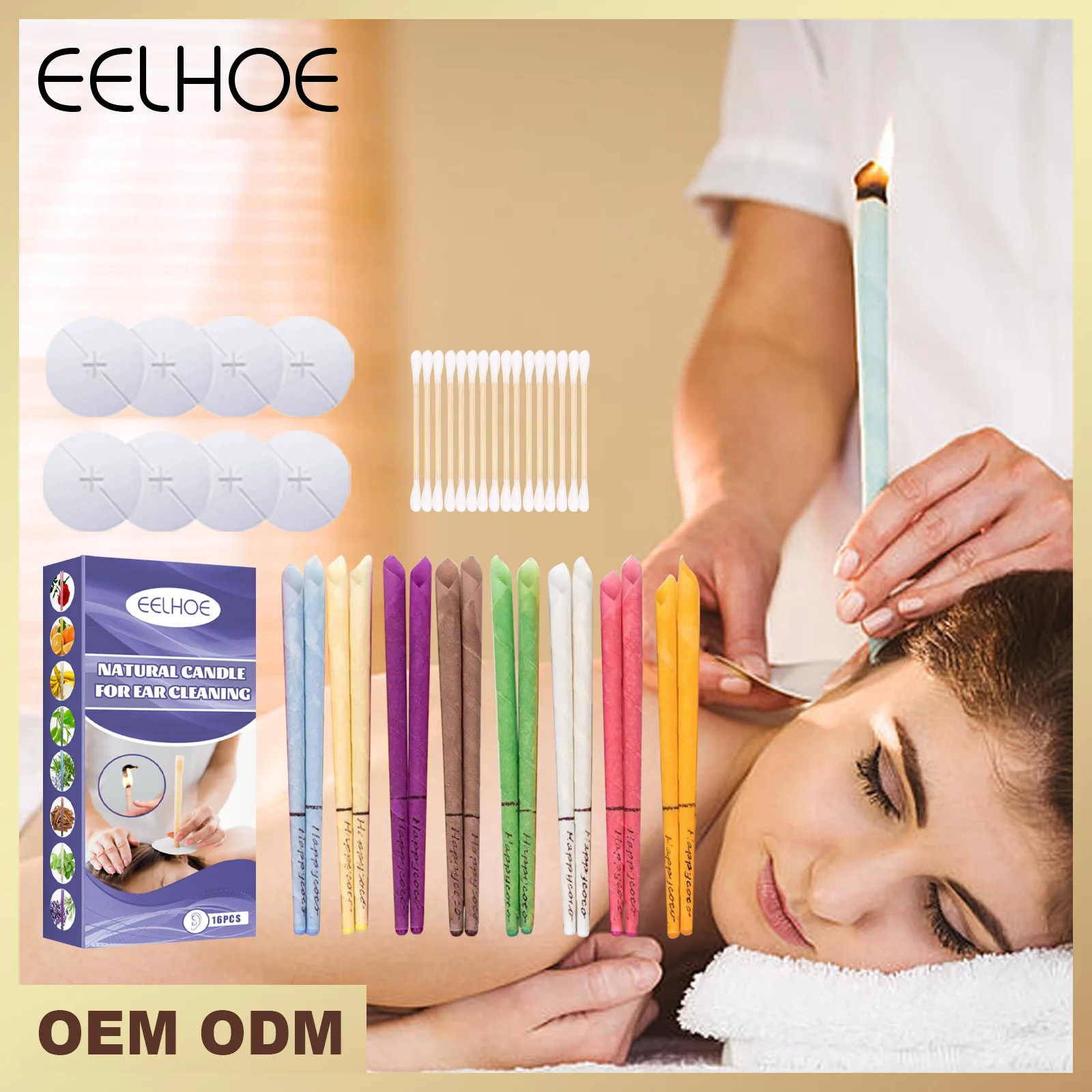 

Бесплатная доставка, Eelhoe, Свеча в уши, пчелиный воск, прополис, ароматическое свечение, релаксация, пчелиный воск, очистка, естественная Аром...