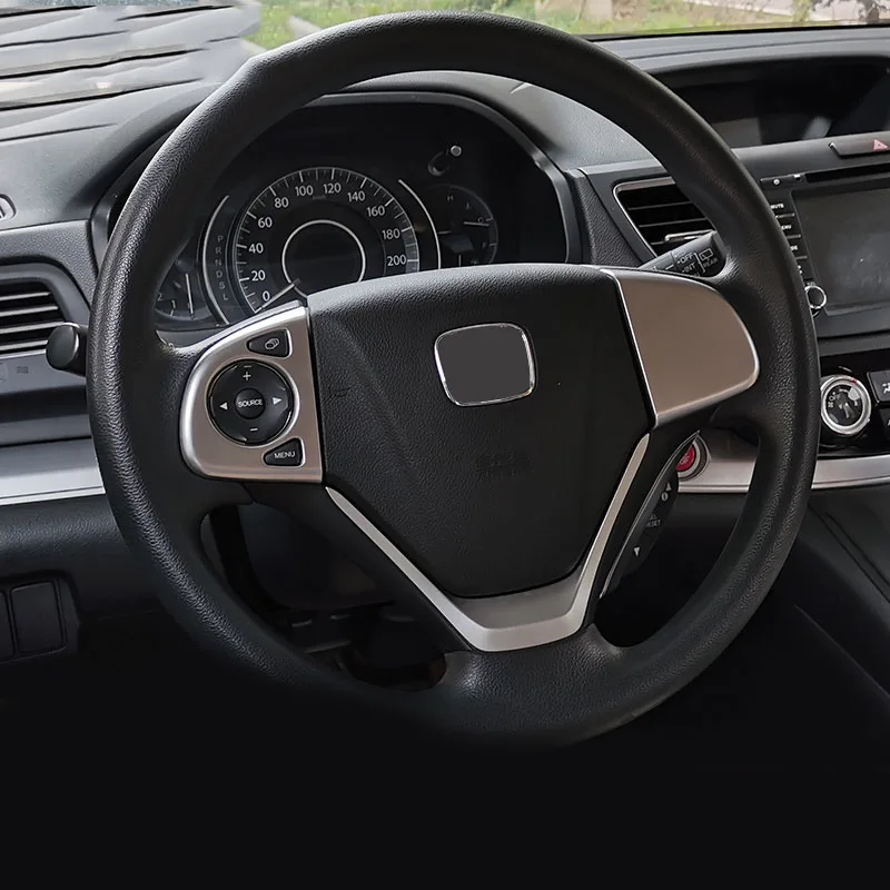 

Steering Wheel Sequins Cover Trim For Honda CR-V CRV 2012 2013 2014 2015 2016 Molding Garnish Sticker Accessories Car Styling