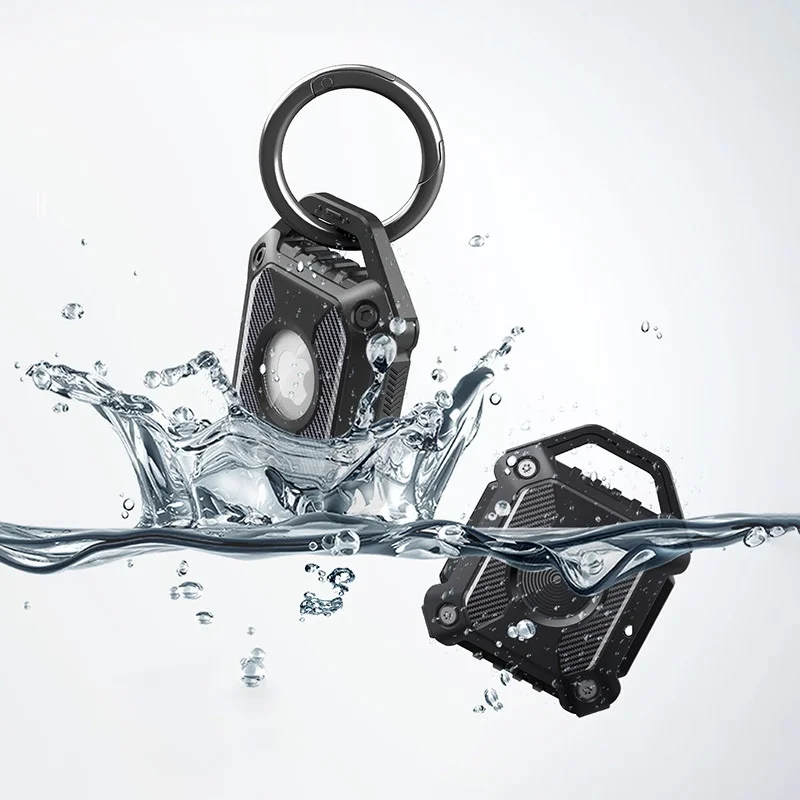 

Waterproof For Airtag Keychain Holder Case Screw Full Cover Compatible For Apple Airtag Tracker Anti-Lost Protection Key Ring