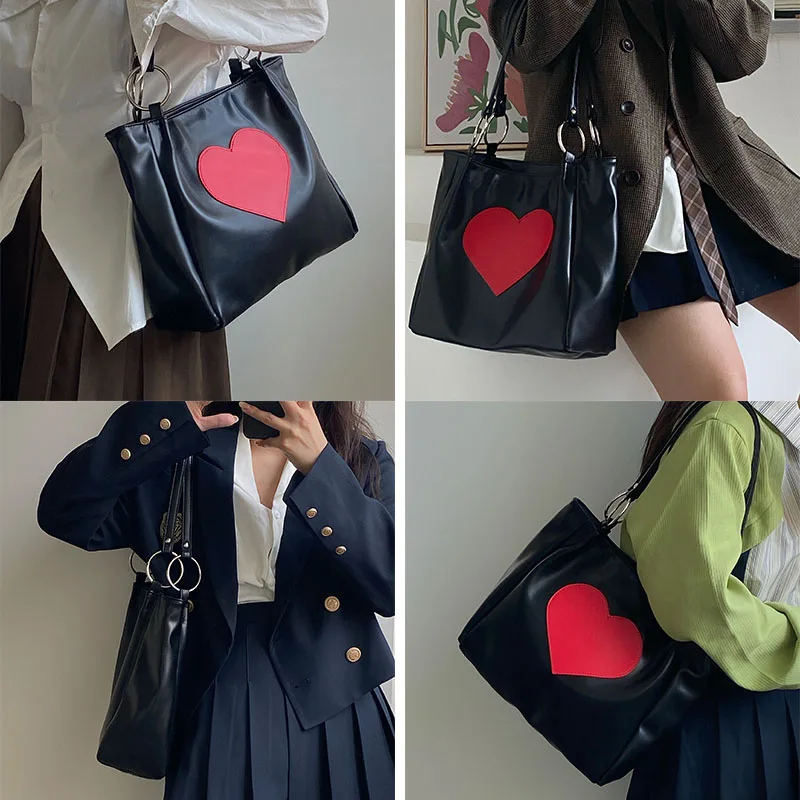 Fashion Large Capacity Bags for Women Soft PU Leather Handbag Female Shoulder Bag Shopping Tote Bag Casual Travel Underarm Bag