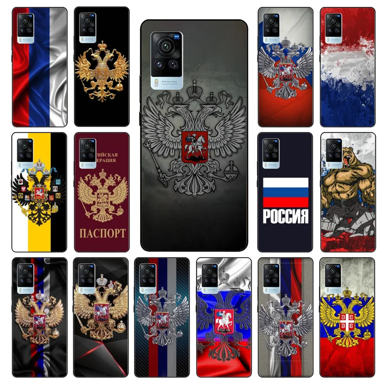 

Russia Russian Flags Emblem Phone Case for VIVO V21E V21 V23 V23E V2109 Y53S Y33S Y55 Y76 Y31 Y21 Y72 Y01 Y21S Y11S