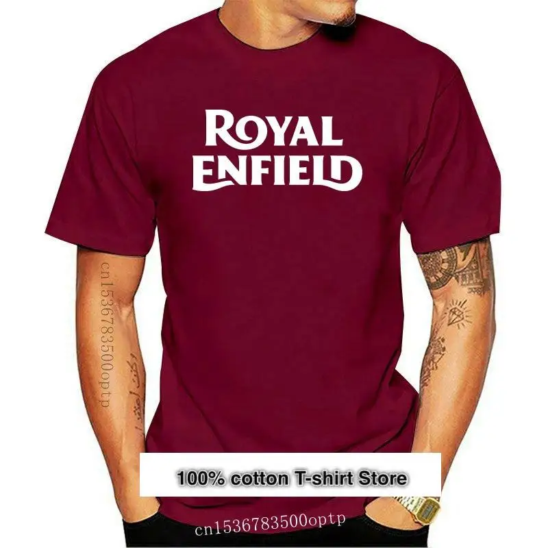 

Camiseta real de Enfield para hombre, camisa de манга corta с cuello Round Do, nueva