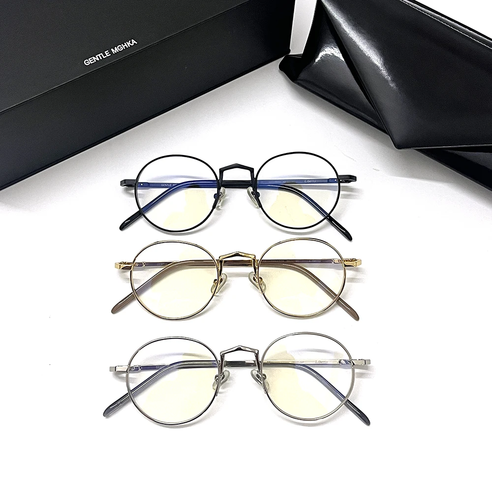 

Korea Gentle Brand Round Eyawear For Small face Optical liberty eyleasses Frames For Women Men Myopia Prescription eyeglasses