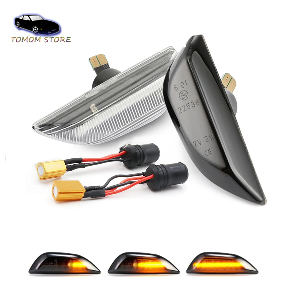 

1Pair Dynamic Amber LED Turn Signal Indicator Light for Buick Encore 2013-2020 Chevrolet Trax 2012-2020 Opel Mokka X 2016-2020