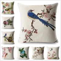 a z owl cushion cover cartoon animals letter polyester 4545 cm pillow case for sofa home decorative printed throw pillowcase