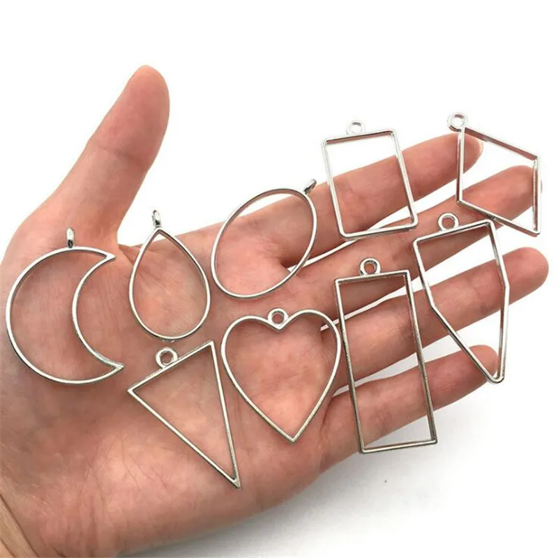 10 шт./лот в ассортименте Геометрическая полая прессованная рамка форме цветка