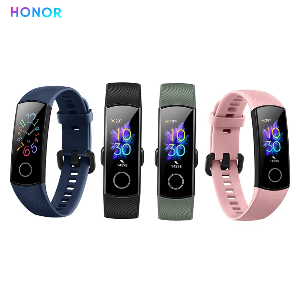 

Смарт-браслет Honor Band 5, фитнес трекер с измерением пульса и уровня кислорода в крови, 3 цвета