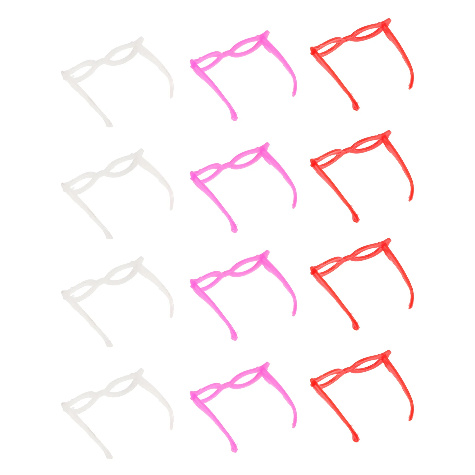 

60 Pcs Mini Glasses House Accessory Sunglasses Dressing-up Eyeglasses Props Plastic Accessories DIY Dress-up Baby