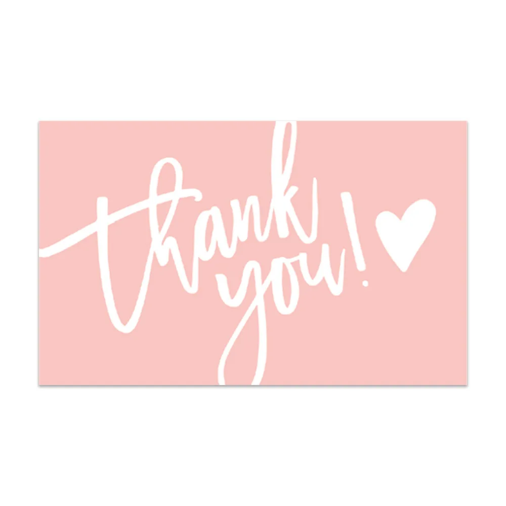 

MOONBIFFY розовые подарочные этикетки "Спасибо за заказ"