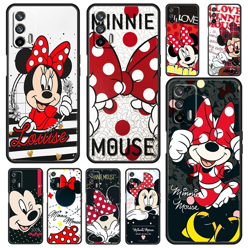 

Fashion Minnie Cool For OPPO Realme GT Master Neo C21Y C3 9 9i 8 6 Pro A5 A9 2020 A72 A74 A53 Silicone Black Phone Case Fundas