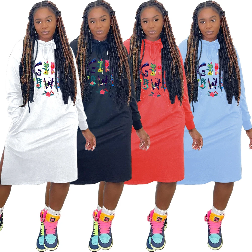 

2022 NEW Women Dresses Black Mini Dress Casual Long T Shirt Clothes Femme Robe White Loose Streetwear