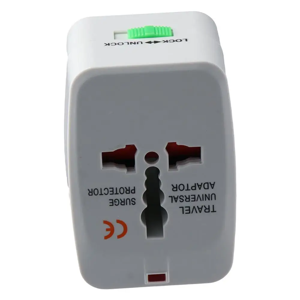 

Медная переходная вилка для путешествий, вилки ABS, US, EU и UK, многофункциональный адаптер, белый Международный адаптер питания, вилка для путешествий