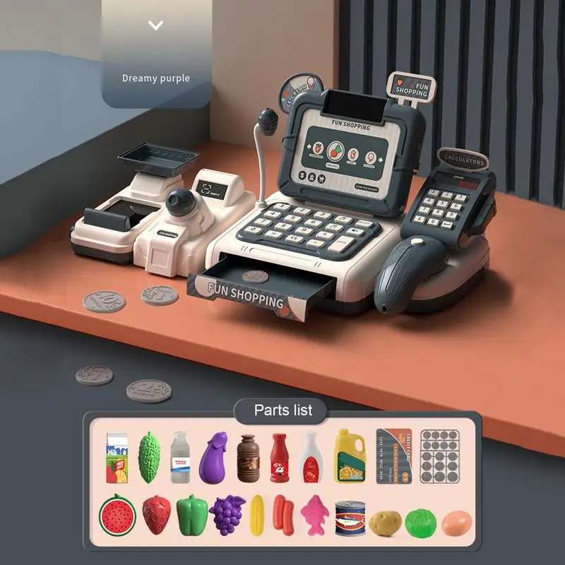 Детский кассовый аппарат ролевой ролевые игры расчетные Детские аксессуары для