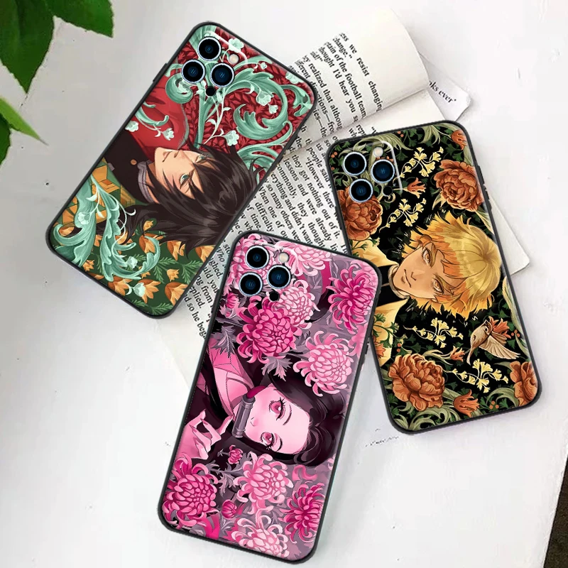 

Phone Cases For IPhone 13 13Pro 11 Pro12 Mini Pro 7 8 Plus 6 6S Plus 11 12 Pro XR SE2020 Demon Slayer Back Cover Soft TPU