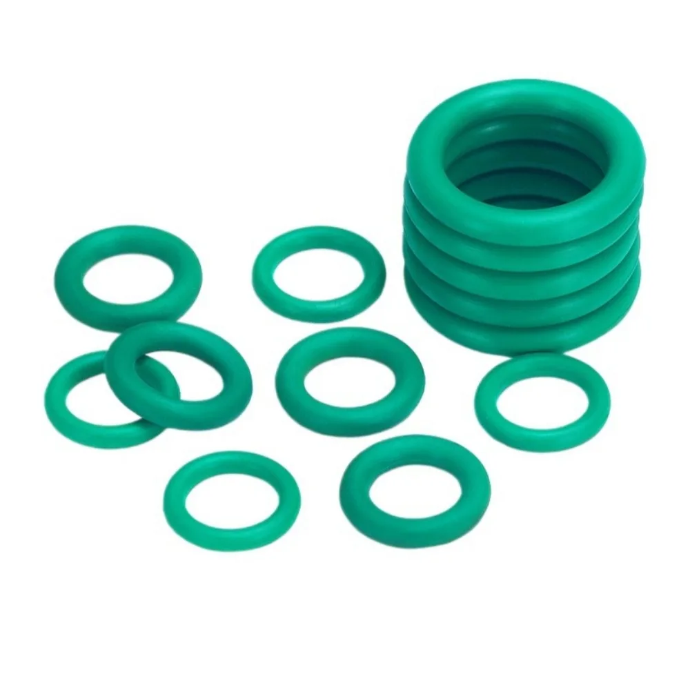 OD 3-30 мм x 1/2/3 мм, толщина уплотнительного кольца, зеленая фторкаучук, лента FKM, уплотнительная прокладка, высокая термостойкость