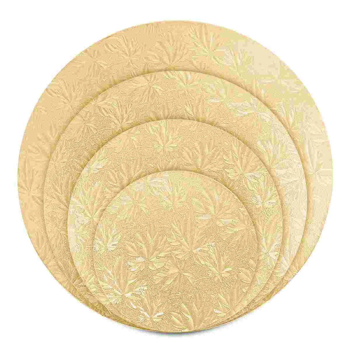 

Cake Round Boards Base Cardboard Circles Display Baby Board Gold Circle Inch Party Wedding Birthday Shower Resistant Oil Non