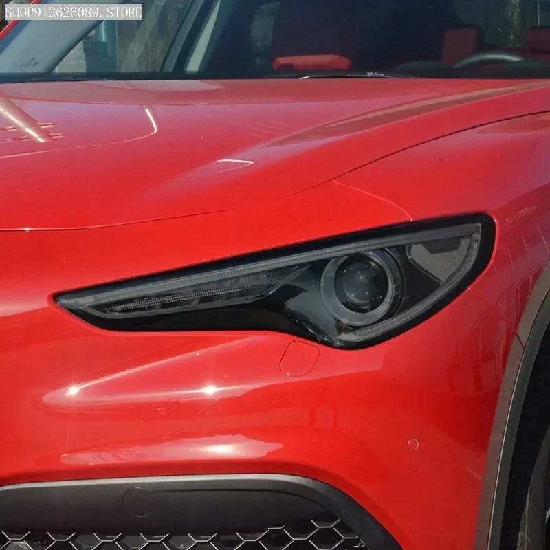 2 шт. защитная пленка для фар автомобиля дымчато-черный оттенок виниловая