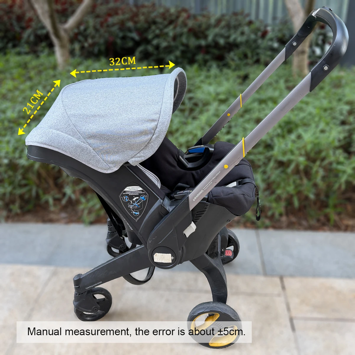 Фото Сменный тент для коляски Mom Tan, совместимый с автокреслами и колясками Doona+ и Doona i - прочная дышащая ткань №5