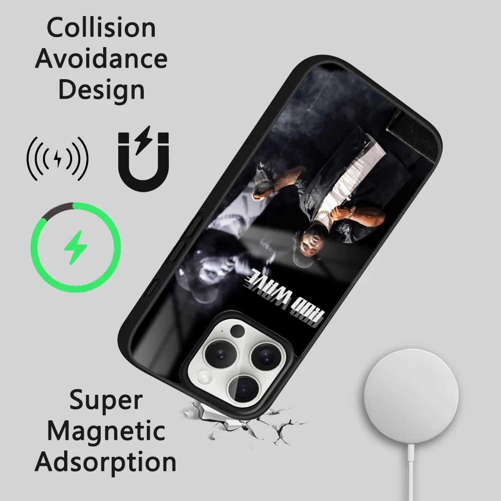 R-Rod W-Wave American Rapper Phone Case For IPhone 16 15 14 13 12 11 Pro Max Plus Mini Magsafe Mirror Wireless Magnetic Cover