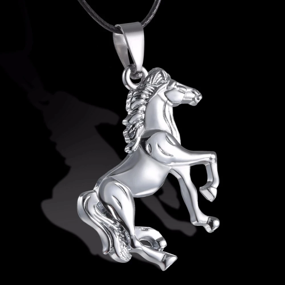 

Rinhoo Run Horse Necklace Men's Pendant Fashion Animal Jewelry Ladies Exquisite Charm Gift Wholesale