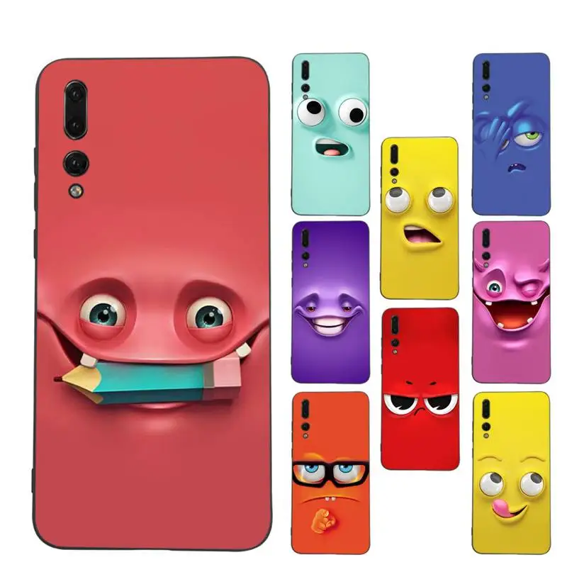 

3D Funny Face Phone Case for Huawei Honor 10 i 8X C 5A 20 9 10 30 lite pro Voew 10 20 V30