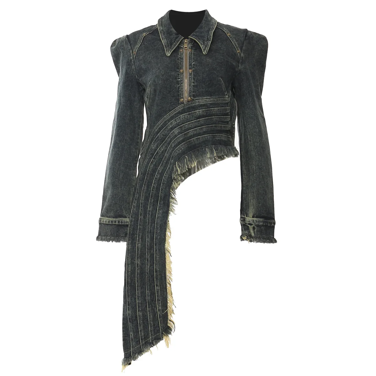 Осень 2024 новая джинсовая куртка SuperAen для тяжелой промышленности пальто женщин