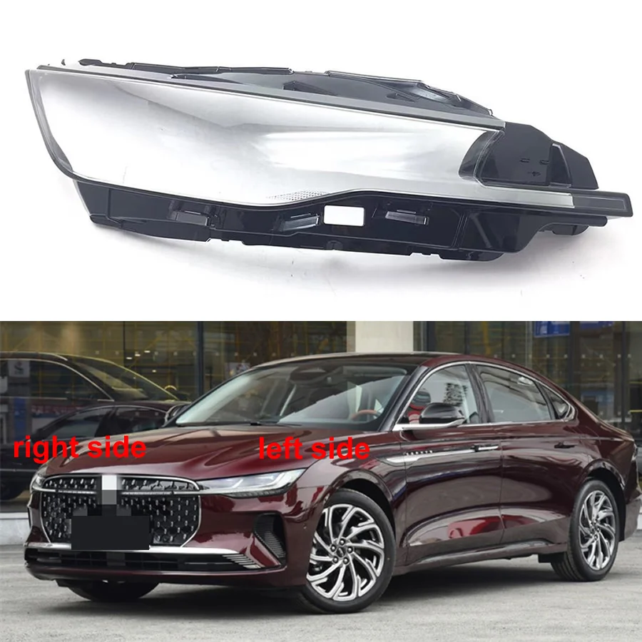 

For Lincoln Z 2022 Headlight Lens Cover Transparent Lampshade Headlamp Shell Plexiglass Auto Replacement Parts