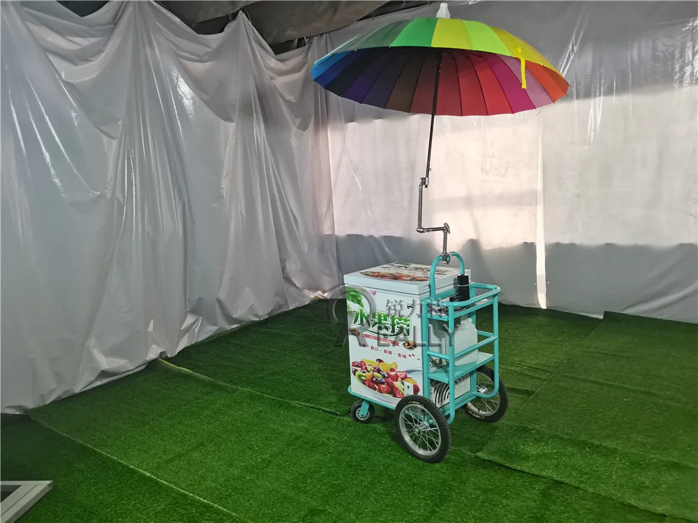 

Mobile Food Fruits Ice Cream Coffee Cart Wooden Outdoor Snacks Removable Kiosk For Sale