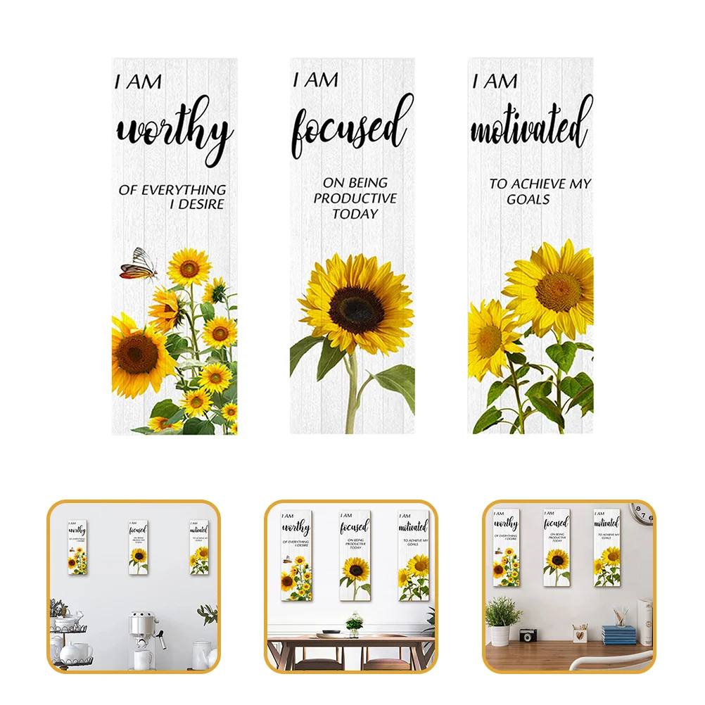 

3 шт., настенные деревянные подвески для спальни