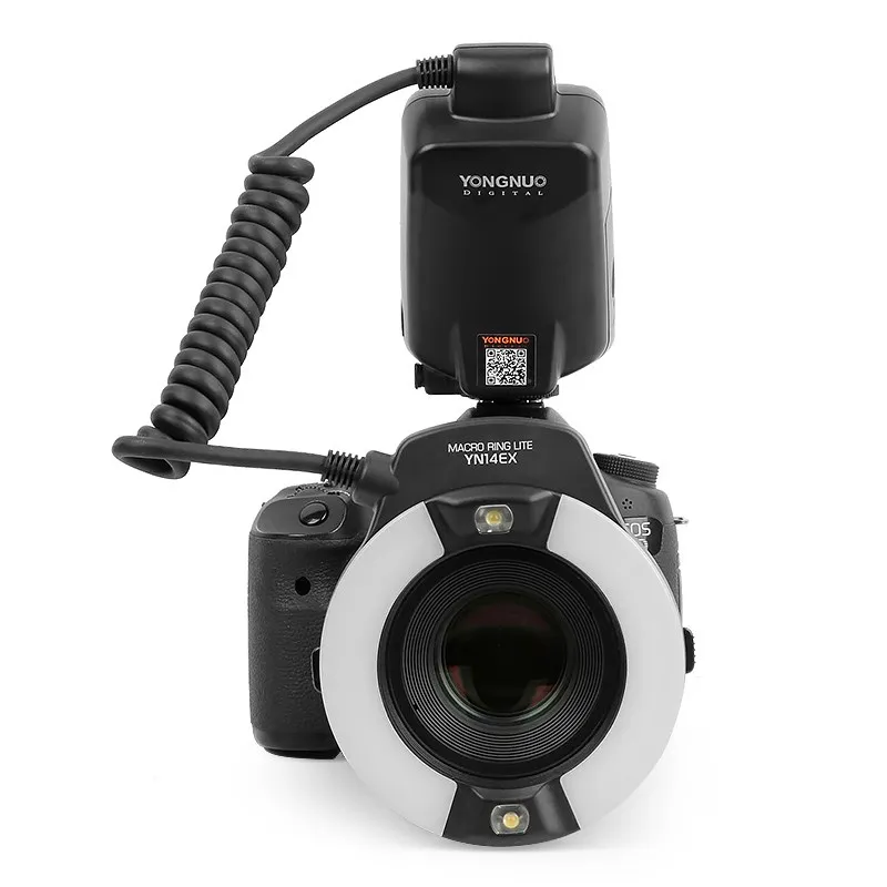 Фото YONGNUO YN-14EX TTL Macro Ring Lite Вспышка для зеркальных камер Canon EOS 5D Mark II 5D Mark III 6D 7D 60D 70D 700D 650D 600 №1