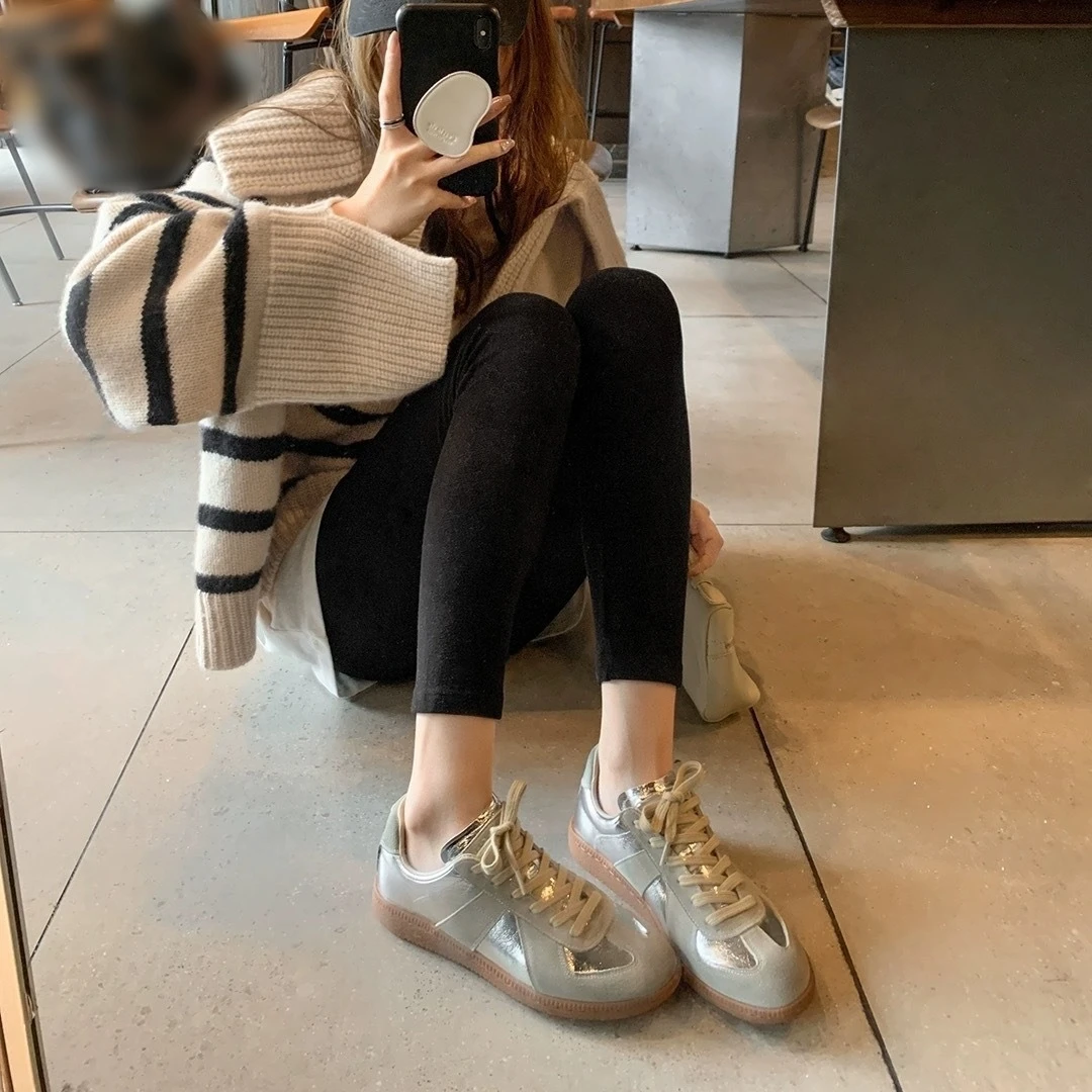 Кроссовки мужские и женские повседневные легкая кожаная дышащая обувь плоская