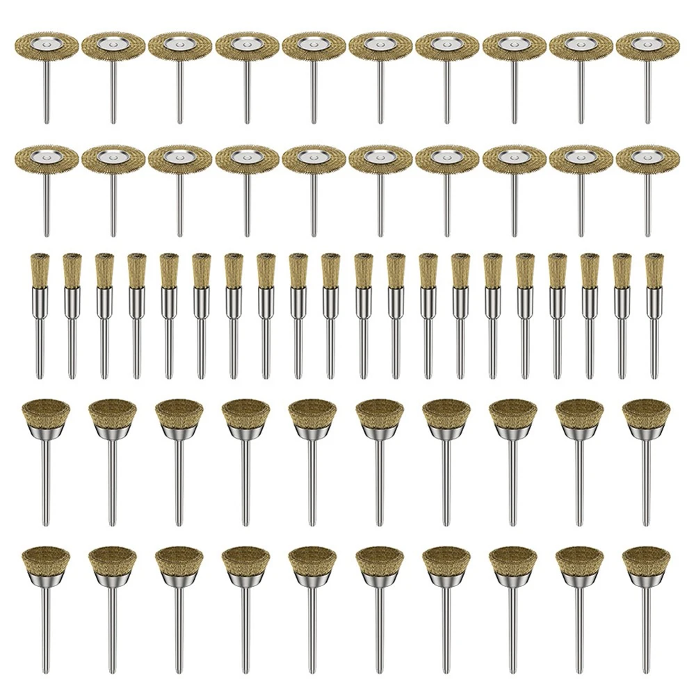 

Electric Drills Wire Brush Stainless Steel Wire 60pcs Brass Brush Drill Mini