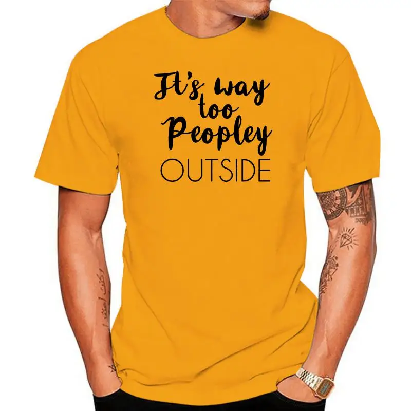 

Футболка унисекс с надписью «Its Way Too Peopley», 100% хлопок