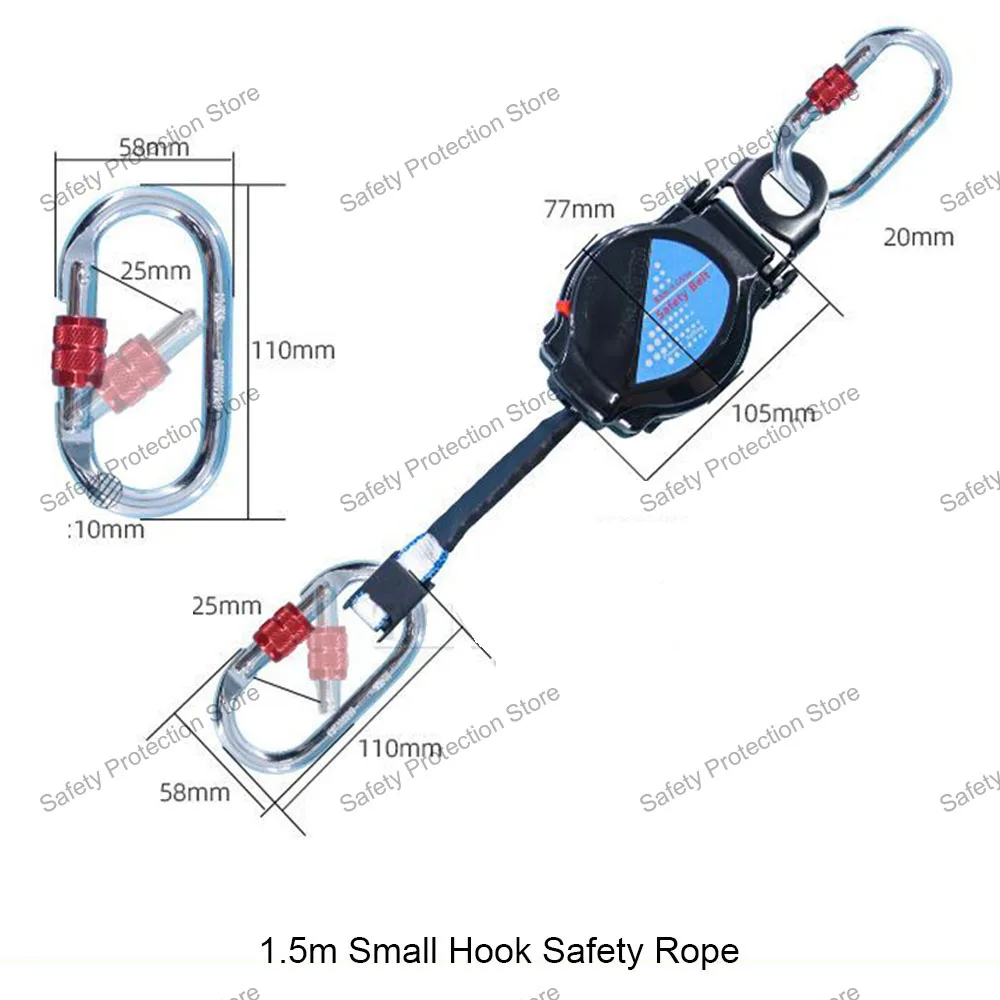 

Рабочий ремень безопасности, веревка, ограничитель падения, самоблокирующийся самовытягивающийся ремешок, разница в скорость защиты от падения, сверхмощный спасательный шнур