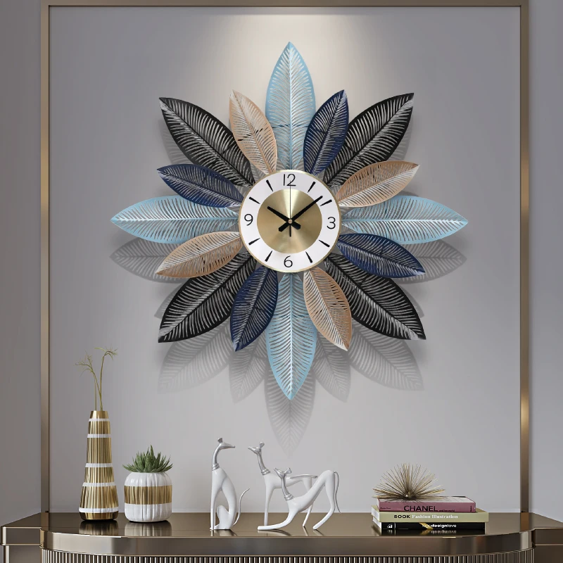 

Luxury Art Wall Clock Modern Design Living Room Minimalist Large Metal Wall Clock Aesthetic Bedroom Reloj De Pared Home Decor 50