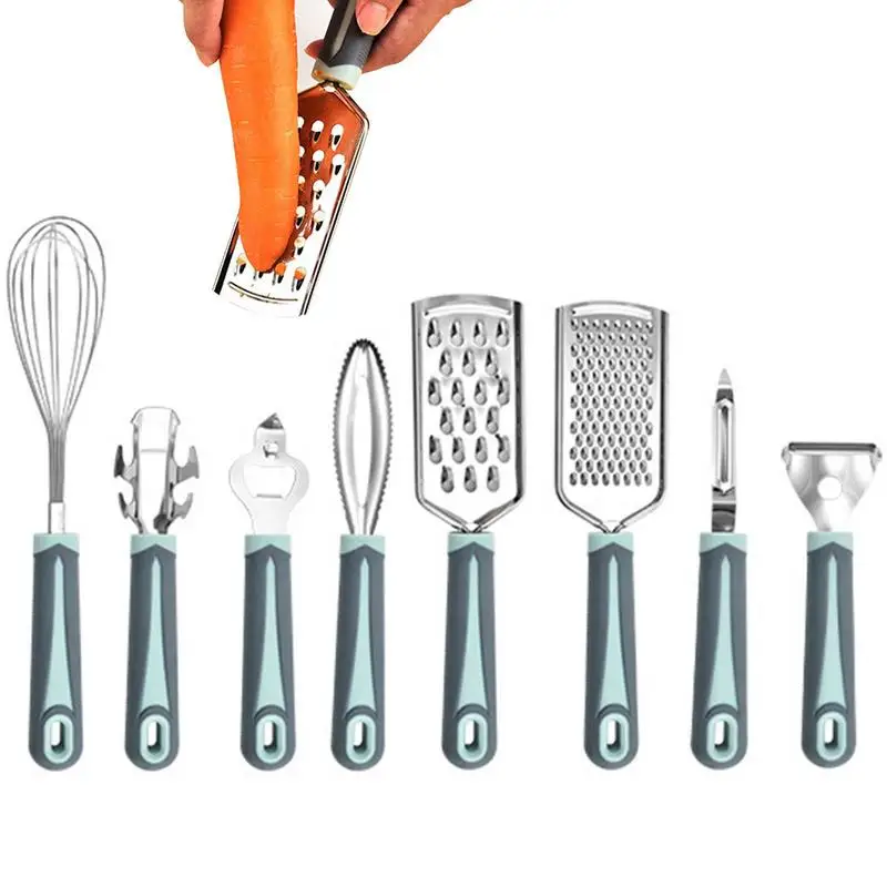 

Набор кухонной утвари, 8 шт., кухонная утварь, антипригарные Инструменты для выпечки с держателем, кухонные аксессуары, набор кухонных прина...