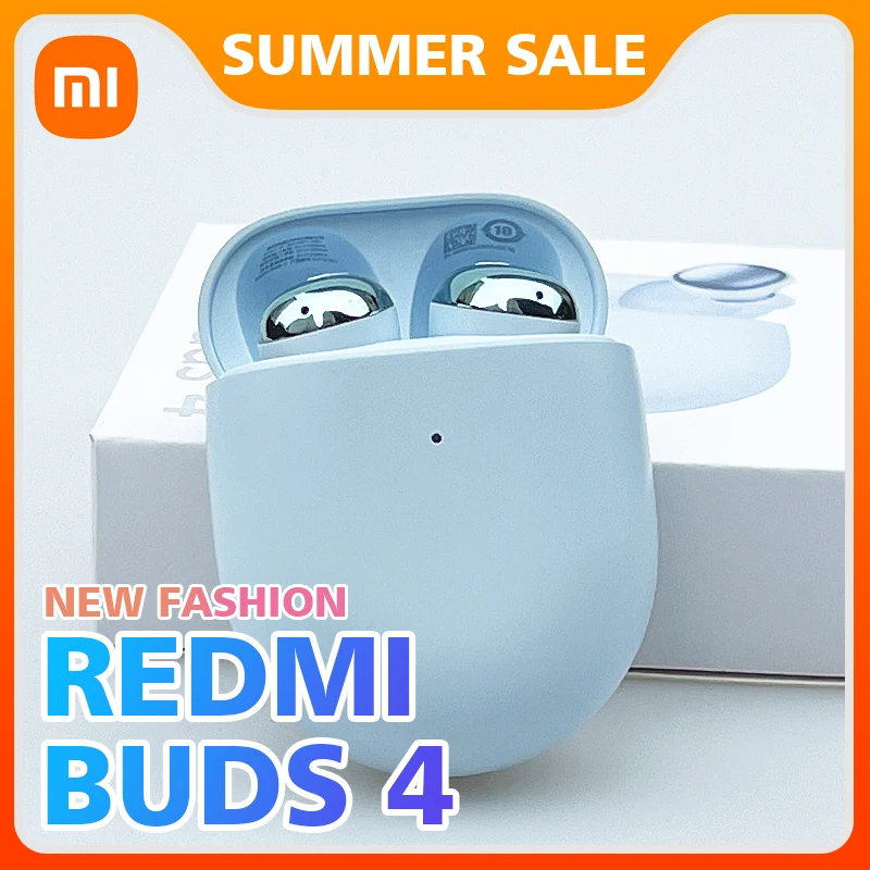 

Xiaomi Redmi Buds 4 Bluetooth Earphones Ture Wireless Headphones Intelligent Noise Reduction Touch Control Fashion Style Headset