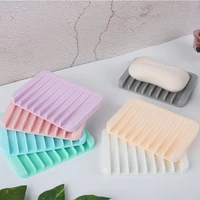 creative silicone soap rack silicone soap box soap holder drain soap storage rack set