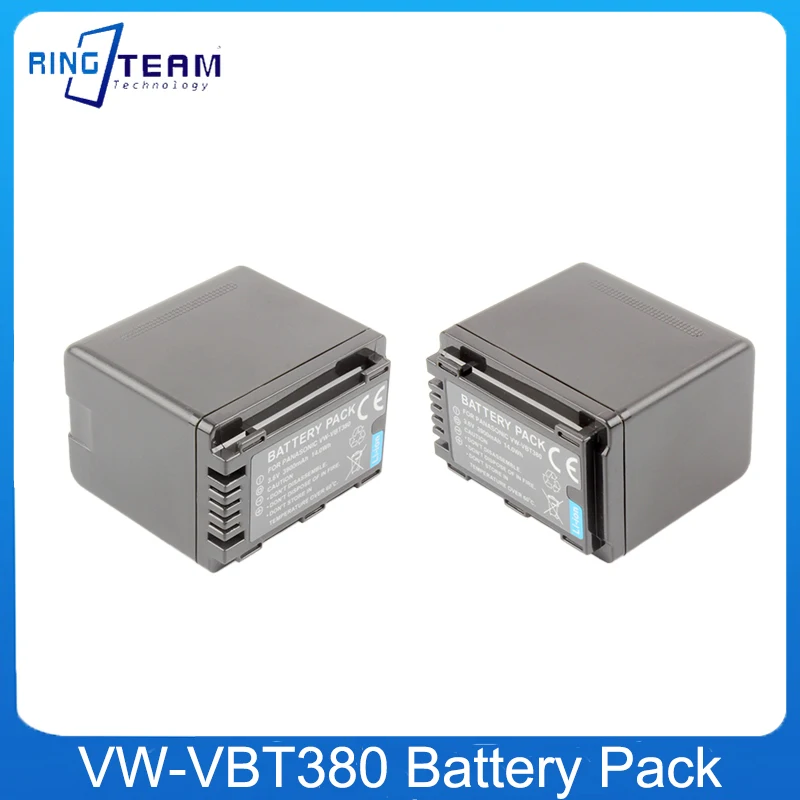 3900 мАч VW-VBT380 VW VBT380 VWVBT380 VW-VBT190 Аккумулятор и зарядное устройство для Panasonic HC-V260 HC-V380