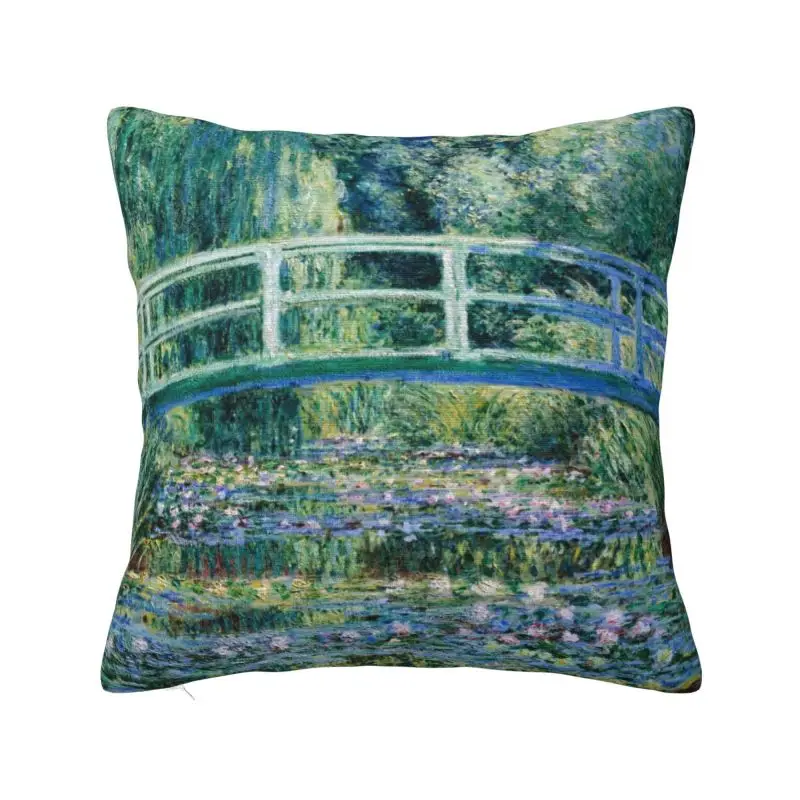 

Бархатный чехол на подушку с принтом "Водяные лилии" Клод Моне
