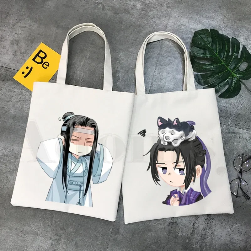 Аниме Mo Dao Zu Shi Wei WuXian Lan Wangji Harajuku Повседневная сумка-тоут Элегантный холст без